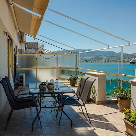 Ferienwohnung Cozy Seaside Penthouse With Sea & Mountain View. Volos Exterior foto