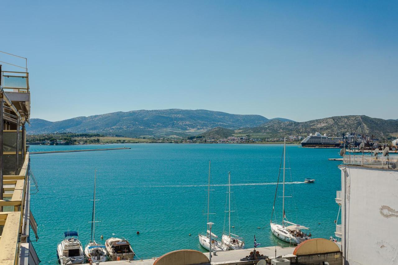 Ferienwohnung Cozy Seaside Penthouse With Sea & Mountain View. Volos Exterior foto