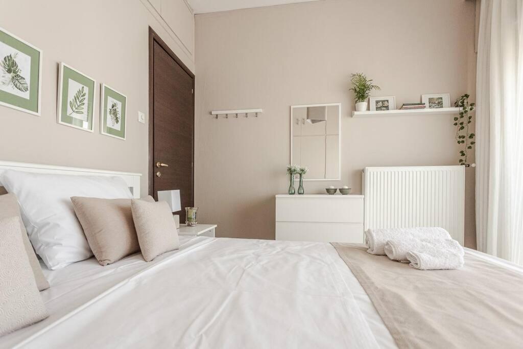 Ferienwohnung Cozy Seaside Penthouse With Sea & Mountain View. Volos Exterior foto