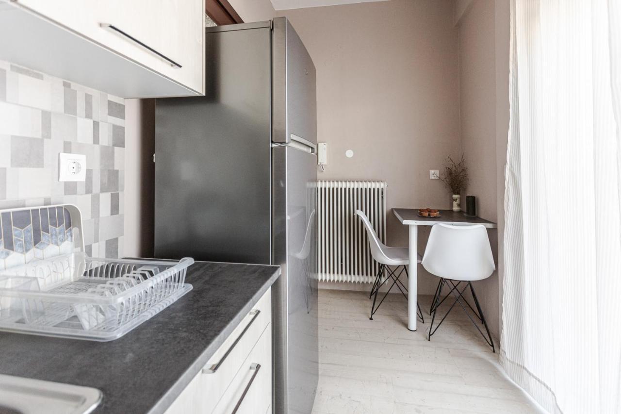 Ferienwohnung Cozy Seaside Penthouse With Sea & Mountain View. Volos Exterior foto