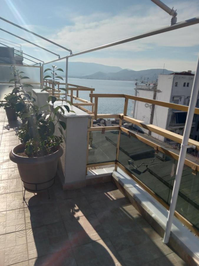 Ferienwohnung Cozy Seaside Penthouse With Sea & Mountain View. Volos Exterior foto