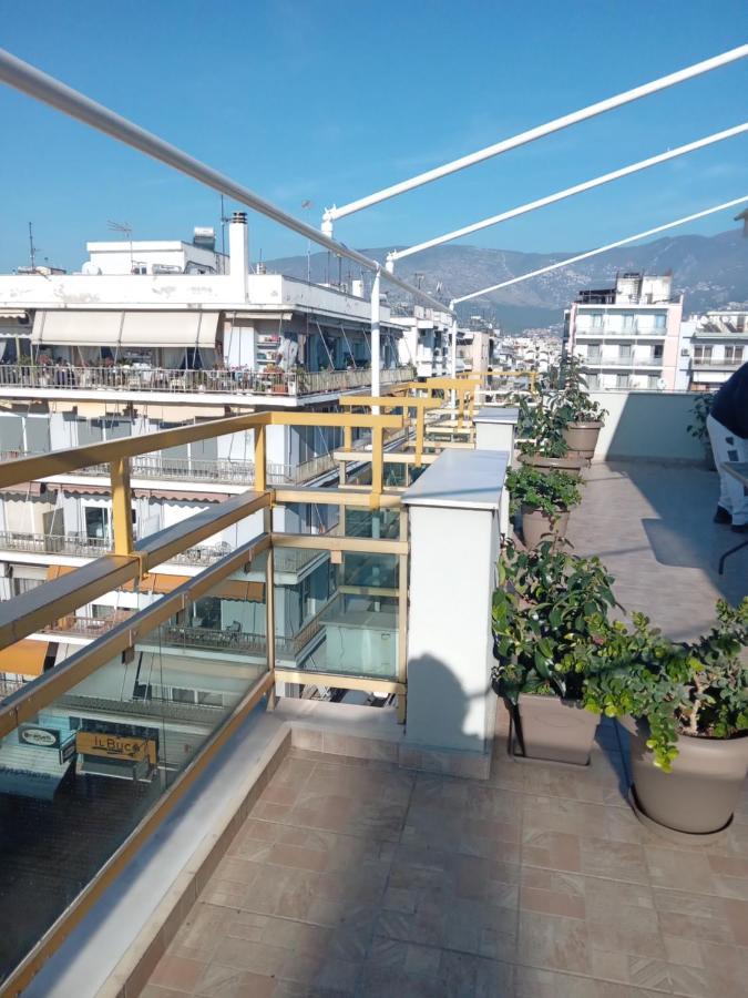 Ferienwohnung Cozy Seaside Penthouse With Sea & Mountain View. Volos Exterior foto